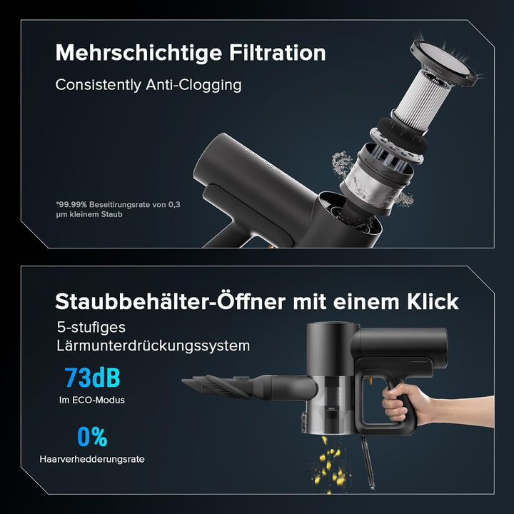 roborock F25 ACE Combo Nass Trockensauger, 5-in-1 Kabelloser Staubsauger, 20.000 Pa Absaugleistung,