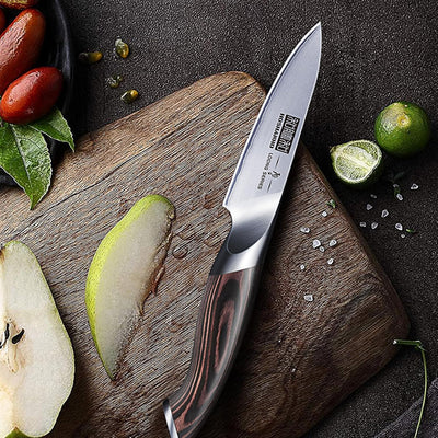 HOSHANHO 10cm Schälmesser, Profi Obstmesser und Gemüsemesser, Küchenmesser Klein Hochwertigem Edelst