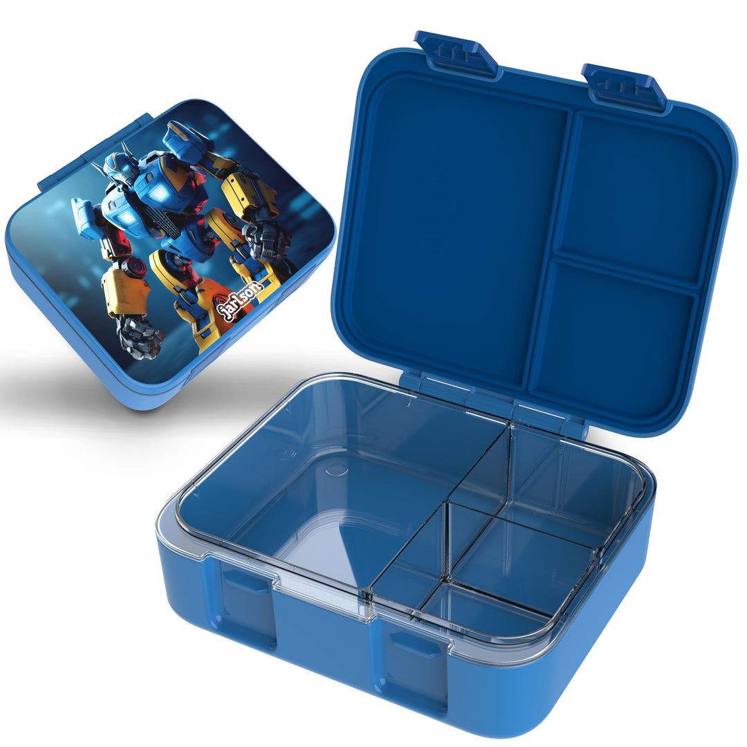 Jarlson® Brotdose Kinder mit Fächern MILI [AUSLAUFSICHER] - Bento Lunchbox für Schule, Kita & Kinder