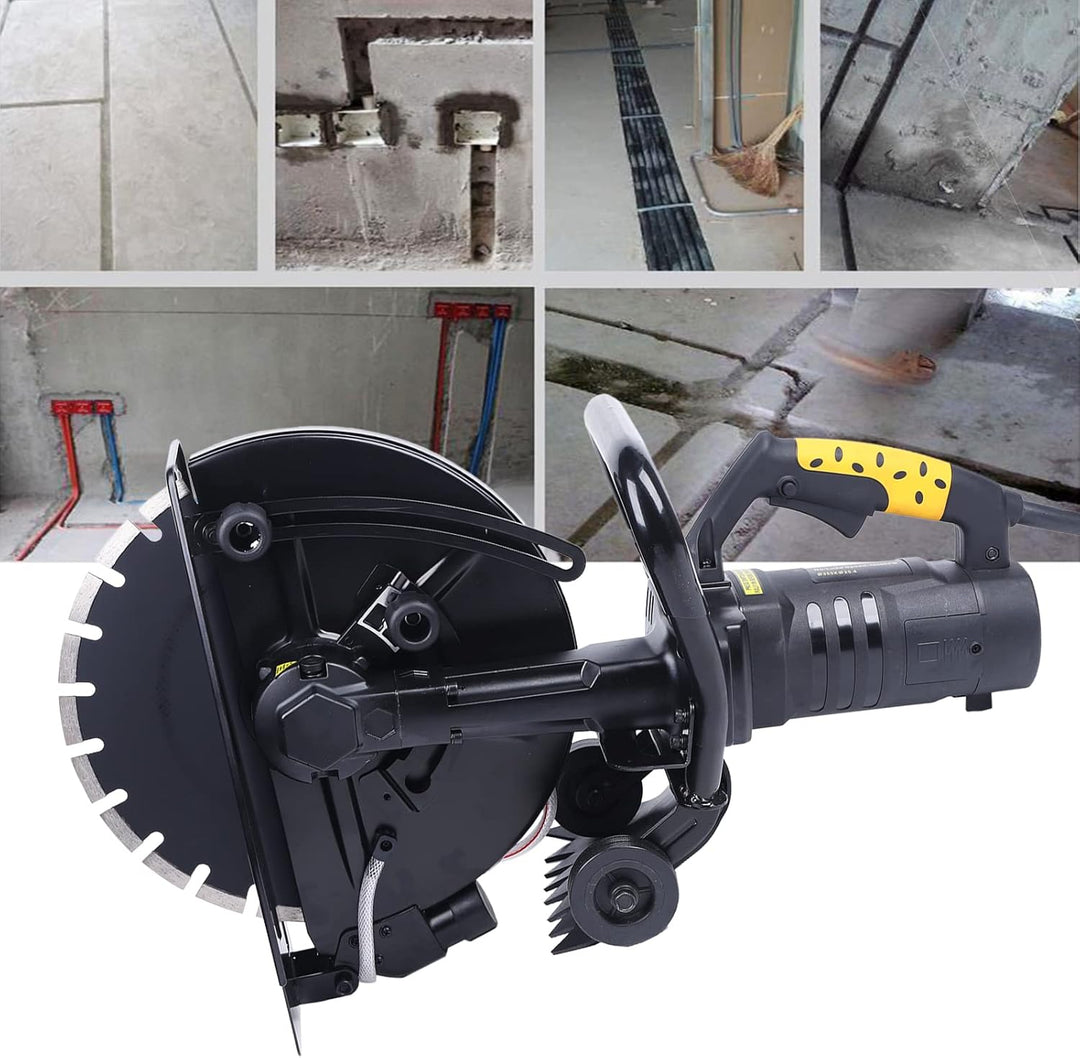 2800W Trennschleifer Betonsäge Betonschneider Mauernutfräse Schlitzbreit Ø 350mm Trennschneider 220V