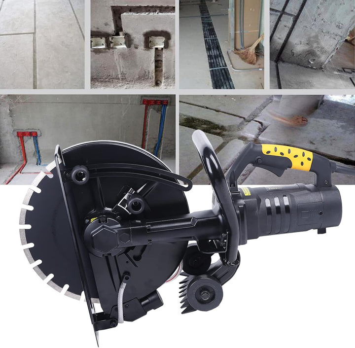 2800W Trennschleifer Betonsäge Betonschneider Mauernutfräse Schlitzbreit Ø 350mm Trennschneider 220V