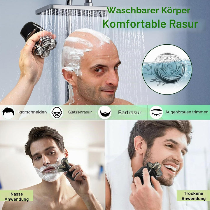 Ersatzkopf passend für Skull Shaver Pitbull Elektrorasierer (8 Stück) 8 Stück., 8 Stück.