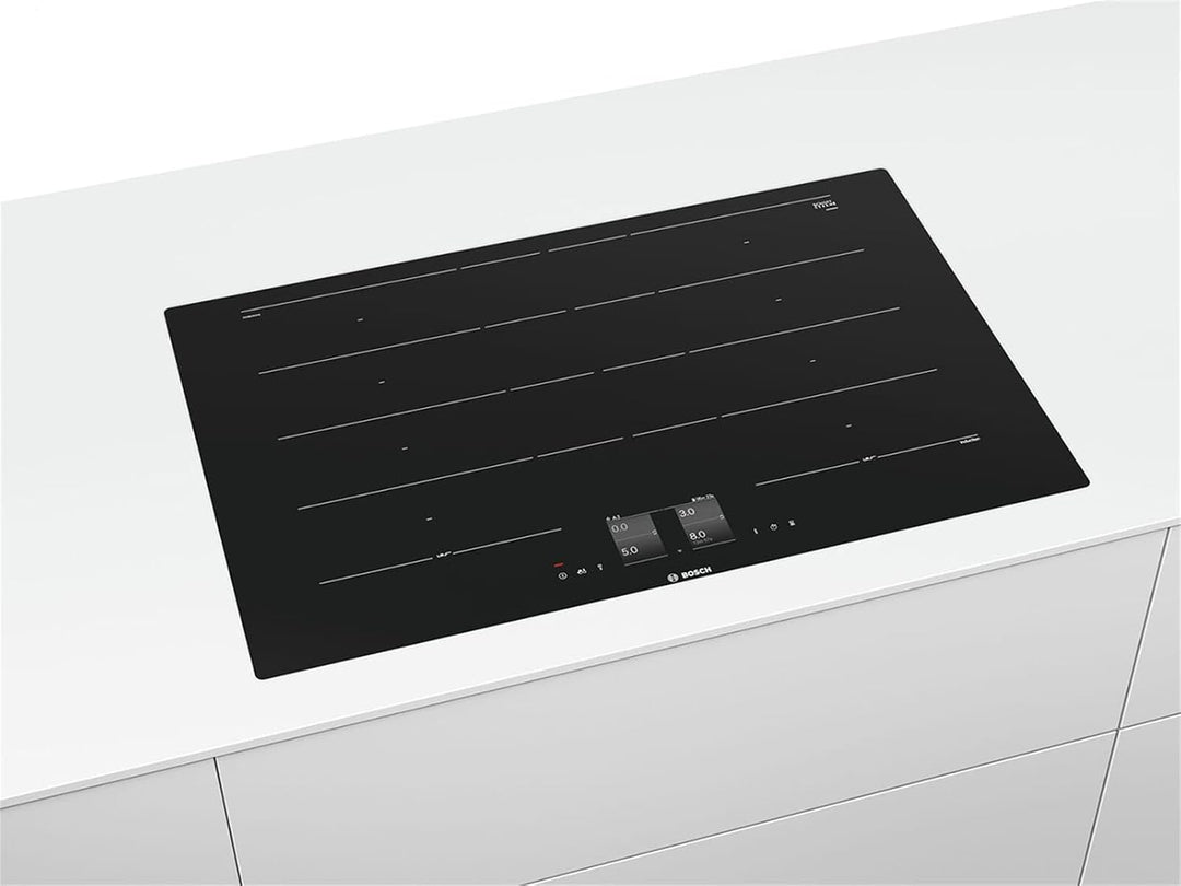 Bosch Hausgeräte PXY801KW1E Serie 8 Smartes Induktionskochfeld (autark), 80 cm breit, FlexInduction