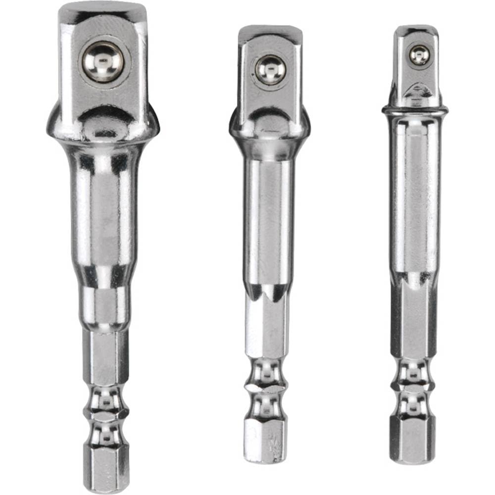 kwb Steckschlüssel Adaptersatz 3-teilig - Hochwertige Chrom-Vanadium-Stahl Adapter für Stecknüsse -