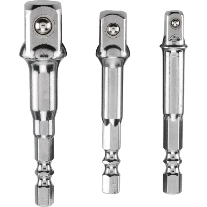 kwb Steckschlüssel Adaptersatz 3-teilig - Hochwertige Chrom-Vanadium-Stahl Adapter für Stecknüsse -