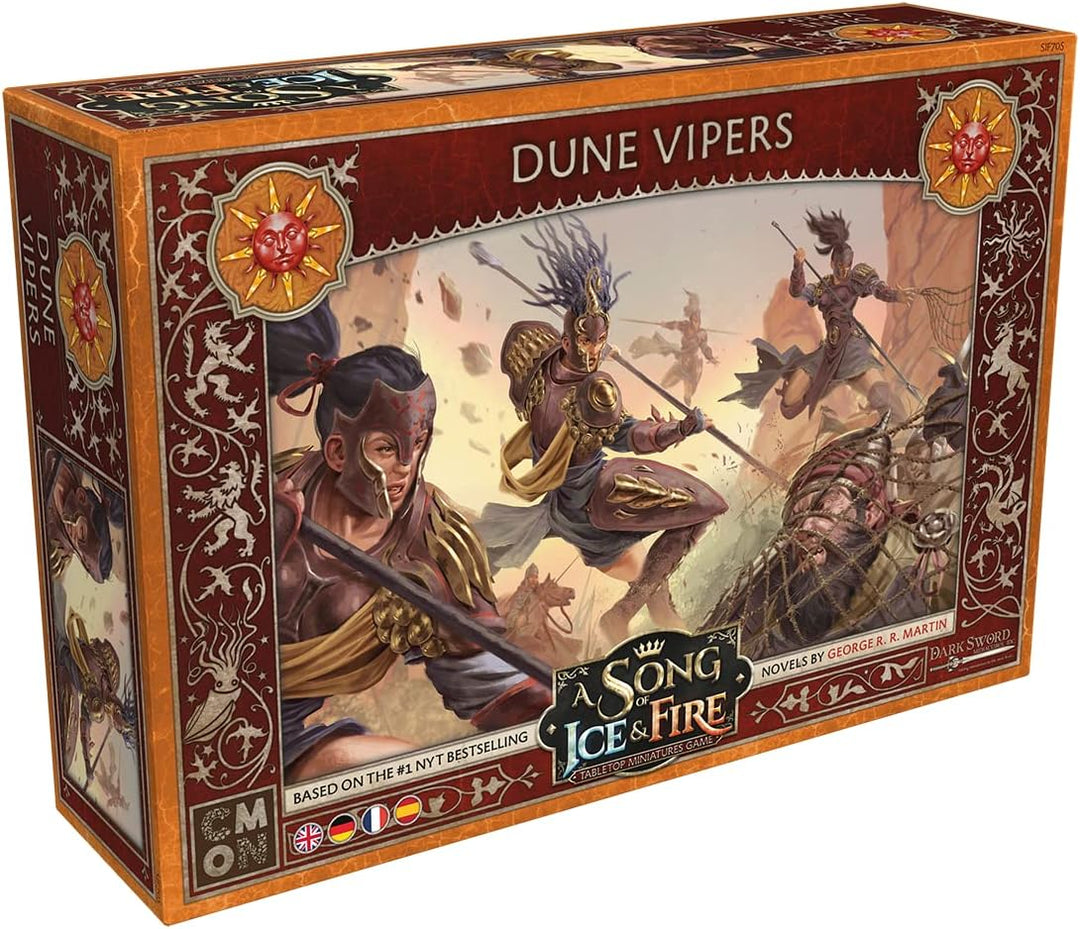 CMON | A Song of Ice & Fire – Dünen-Vipern | Erweiterung | Tabletop | 2 Spieler | Ab 14+ Jahren | 45