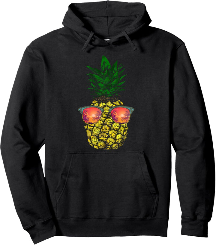 Kühle Ananas tropische Sonnenbrille Hawaii Sommer Pullover Hoodie