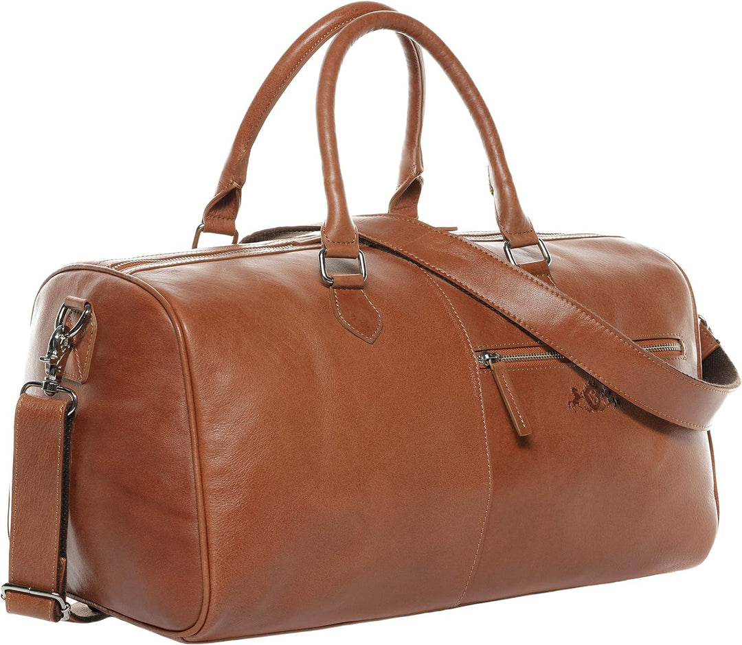 SID &amp; VAIN Weekender Seattle aus Vintage Leder I Sporttasche gross für Herren und Damen I Reisetasch