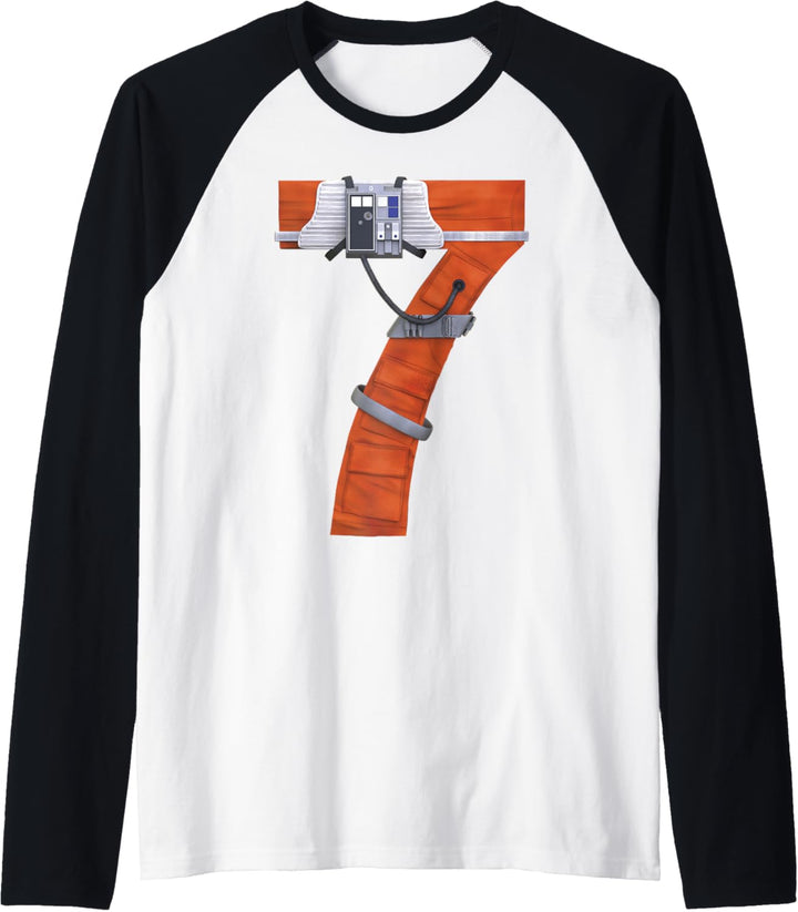 Star Wars Rebel Seventh Birthday Raglan