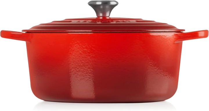 Le Creuset Signature Gusseisen-Bräter mit Deckel, Ø 28 cm, Rund, Für alle Herdarten und Induktion ge