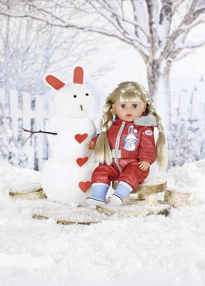 BABY born Little Schneeanzug mit Kapuze und Stiefeln für 36 cm Puppen, 833100 Zapf Creation