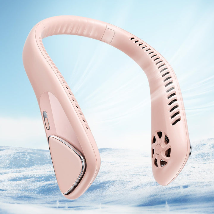 Jialexin Tragbarer Nackenventilator, Hals Ventilator Wiederaufladbar mit 6000mah, Persönlicher Venti
