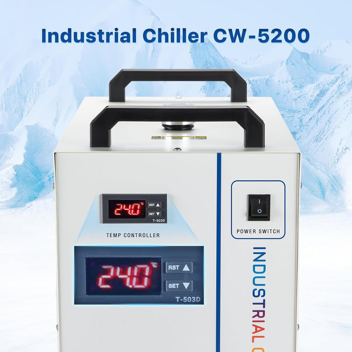 Cloudray CW-5200 Wasserchiller 6L Industrieller Wasserkühler für CO2 Lasergravierer & Schneidemaschi