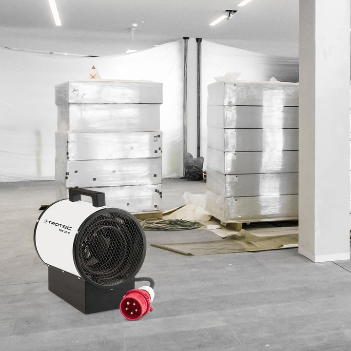 TROTEC Bauheizer TDS 30 R – Heizleistung 2,5 kW / 5 kW – Elektroheizer Luftmenge 580 m³/h – Heizlüft