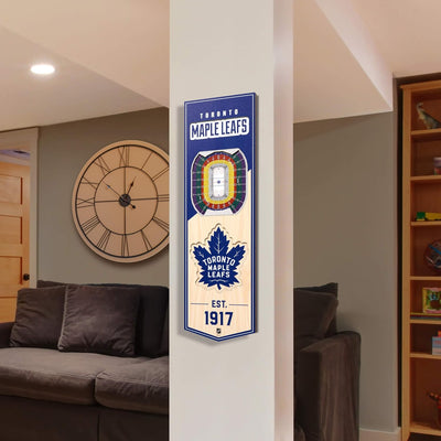 YouTheFan NHL 3D Stadion Banner 6 x 19 Zoll Toronto Ahornblätter, Toronto Ahornblätter