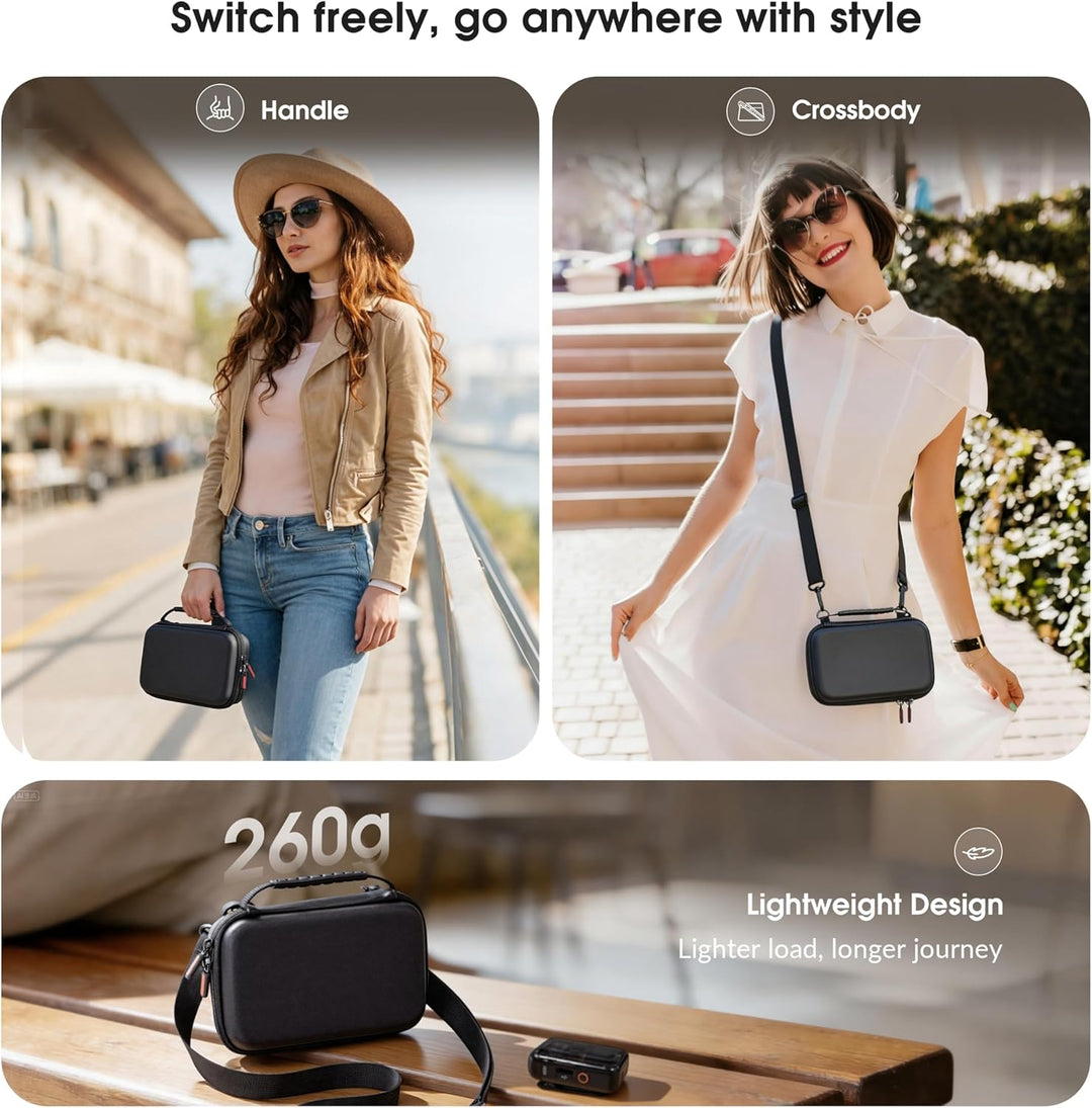 STARTRC PHOTO Schutztasche für DJI Osmo Pocket 4 Kreativ Combo – PU Tragetasche mit Stossschutz & Tr