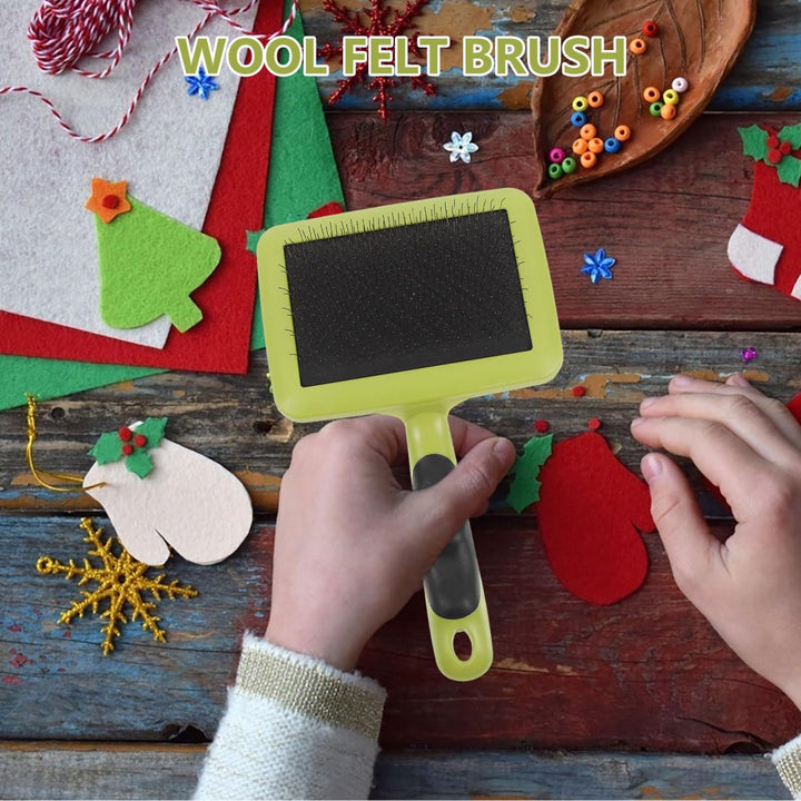 VILLCASE 2 Stück Wollkardier Grosse Handkardier Für Wolle Handwerk Wolle Nadelfilzwerkzeuge Slicker-