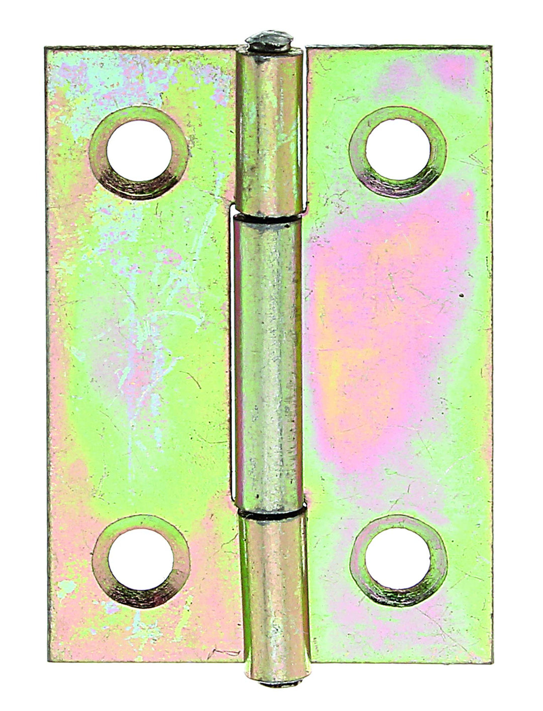 GAH-Alberts 345372 Scharnier | schmal | galvanisch gelb verzinkt | 38 x 26 mm | 50er Set, 38 x 26 mm