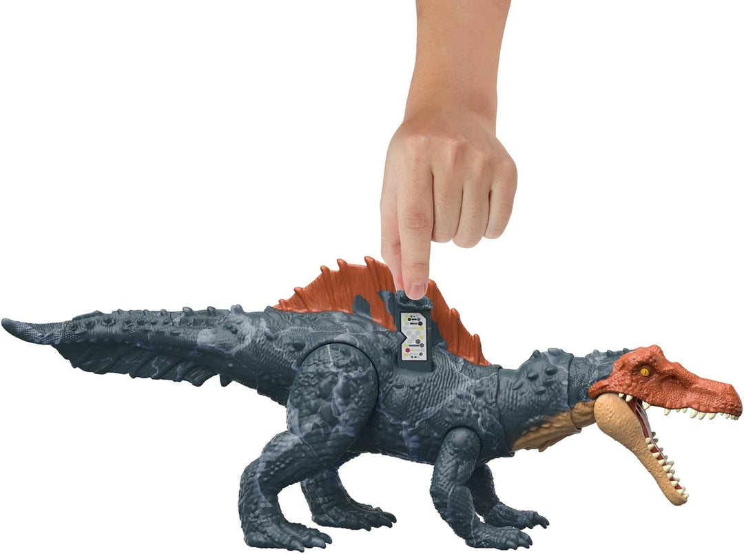 Mattel Jurassic World: Ein neues Zeitalter Massive Action Siamosaurus Dinosaurierfigur, Angriffsbewe