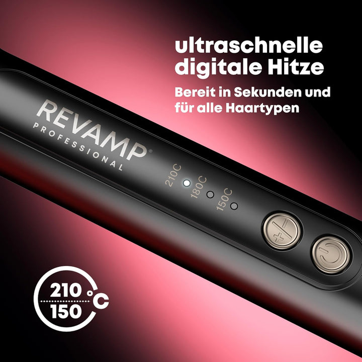 REVAMP Multi Style Revolve 3-in-1 – Automatisch rotierender Lockenstab mit 38 mm Lockenbürste, 32 mm