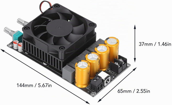 SEAFRONT Verstärkerplatine, Verstärkerplatine, Aktiver Subwoofer, 600 W Tiefpassfilter, Einkanal-Sub