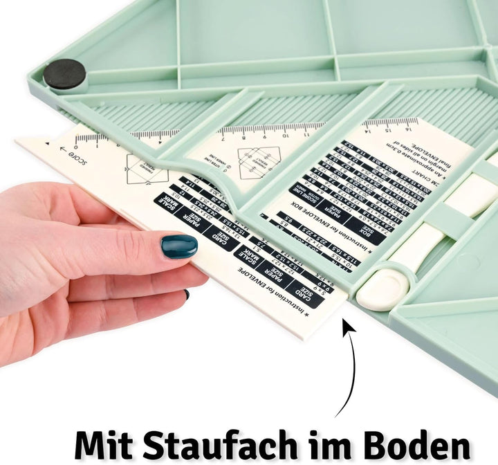 Vaessen Creative Score Easy Grosses Mehrzweck Falzbrett Cm Minze, Mintgrün, 30,5 x 30,5 cm Mintgrün