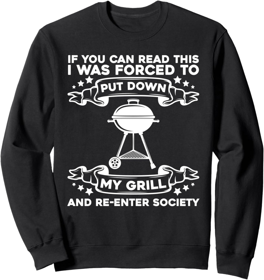 Grillen Grillkönig Grillmeister - BBQ Grillen Sweatshirt