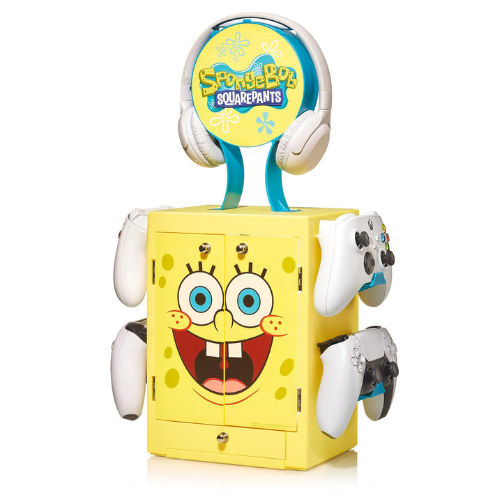 Numskull Offizieller Spongebob Squarepants Gaming Locker Controller Halter &amp; Headset Ständer für PS5