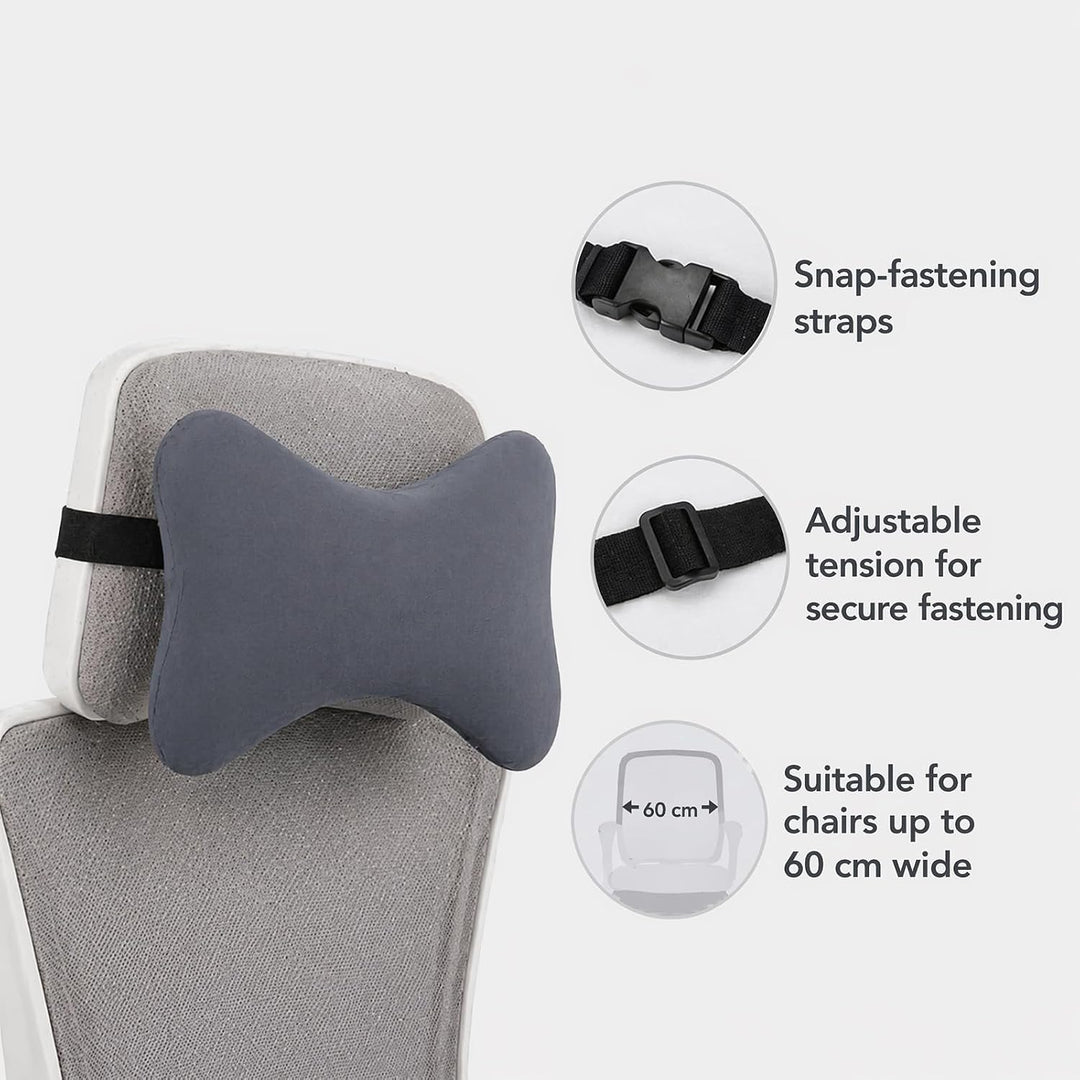 Nackenkissen für Gartenstühle aus Memory Foam | Ergonomisch Nackenkissen Auto, Kühlendem Bezug, für