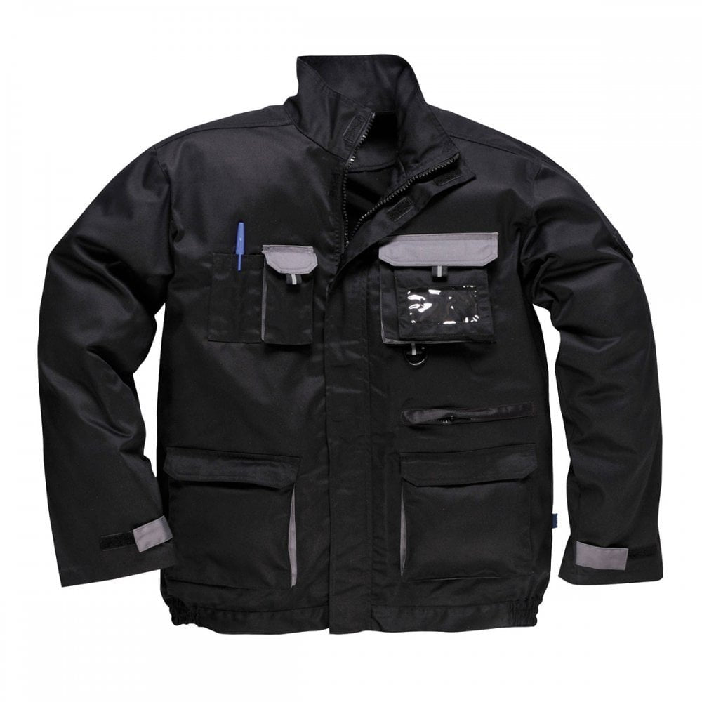 Portwest Portwest Texo Kontrast-Jacke, Grösse: XXXL, Farbe: Schwarz, TX10BKRXXXL 3XL Schwarz - Schwa