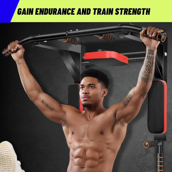 Klimmzugstange Wand Klimmzug. Pull-Up Bar Zuhause Multigrip-Ständer, Dip Station für das Heim-Fitnes