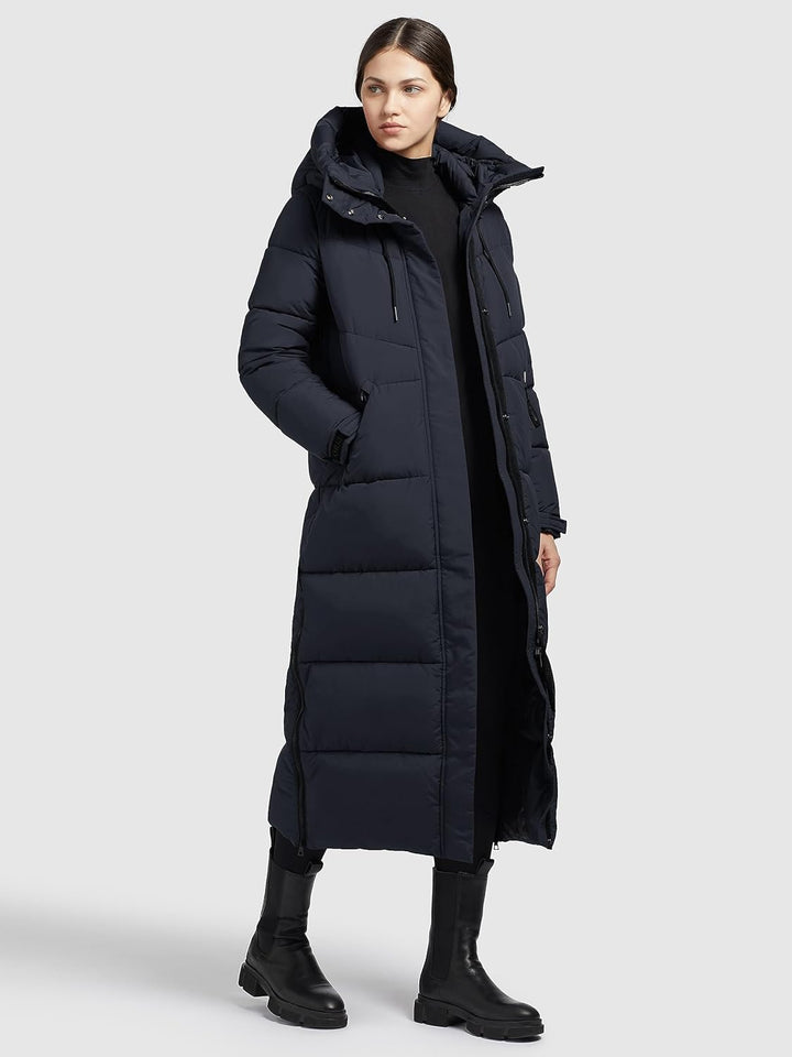 Khujo Damen Steppmantel SHIMANTA 2 L Marineblau/Dunkelblau, L Marineblau/Dunkelblau