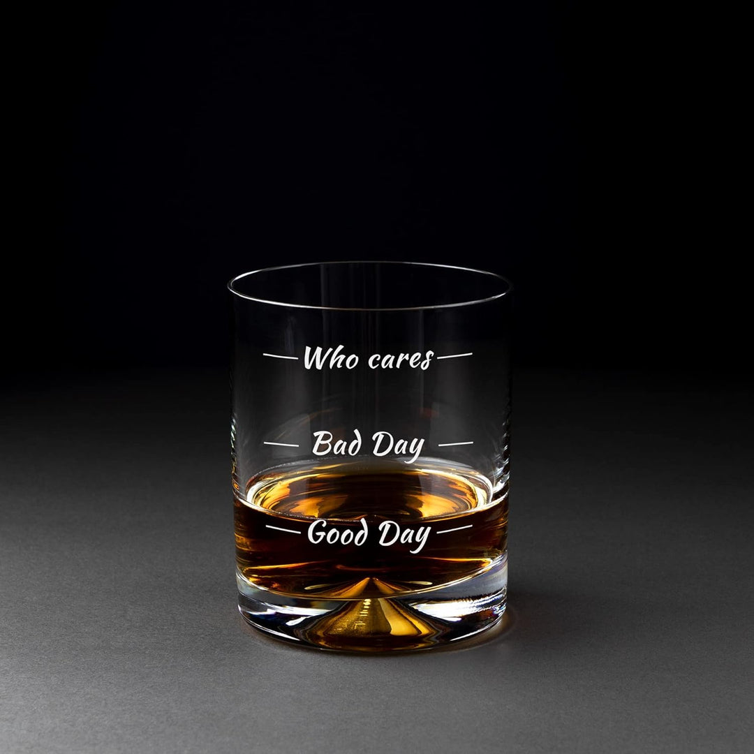 Froster Guitar Whisky Set – Who Cares, 2 Gläser mit Füllhöhen, Flachmann, 4 Whisky-Steine, Eiszange,