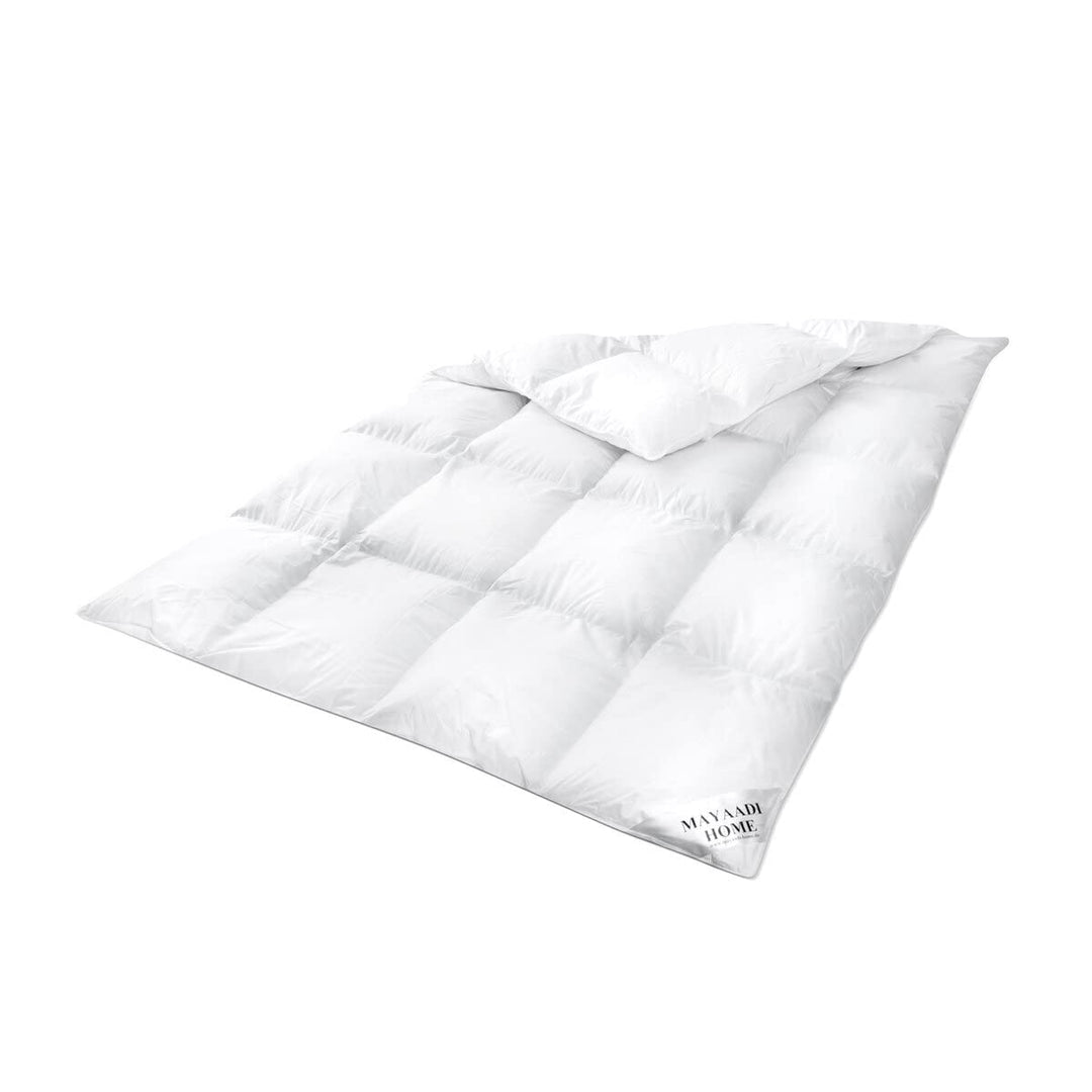 Mayaadi Home Daunendecke 240x260 cm | 1200g Bettdecke, 70% Gänsedaunen 30% Federn | 100% natürliche