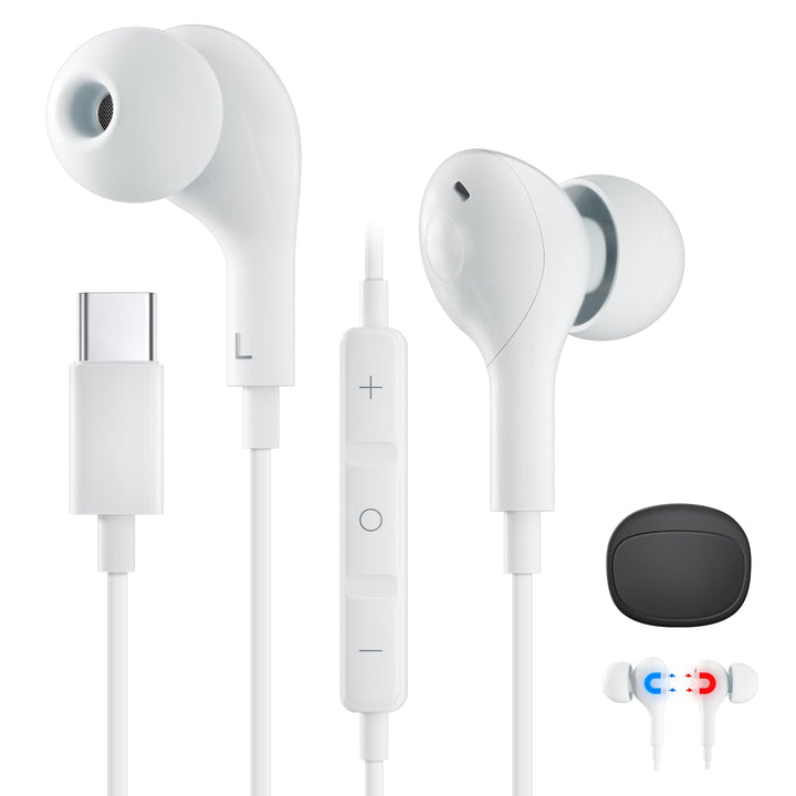 iPhone Kopfhörer mit Kabel für iPhone 17 Pro, [𝐀𝐩𝐩𝐥𝐞 MFi Zertifiziert] USB C Kopfhörer Typ C In-Ear