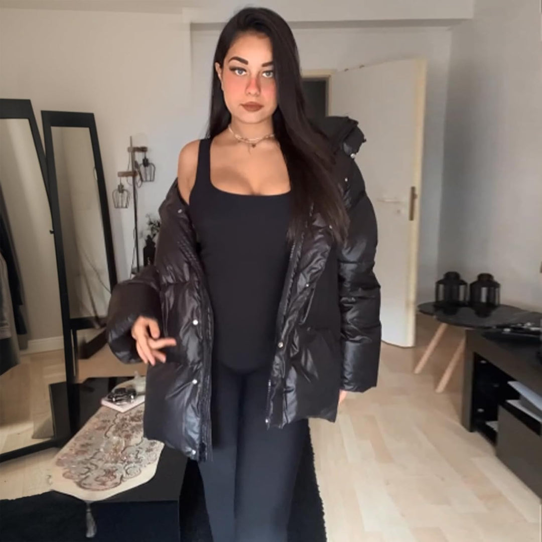 SHAPERIN Damen Jumpsuit Yoga Ärmellos/Langarm Trainingsanzüge Hohe Taille Sportkleidung Damen Set Bo