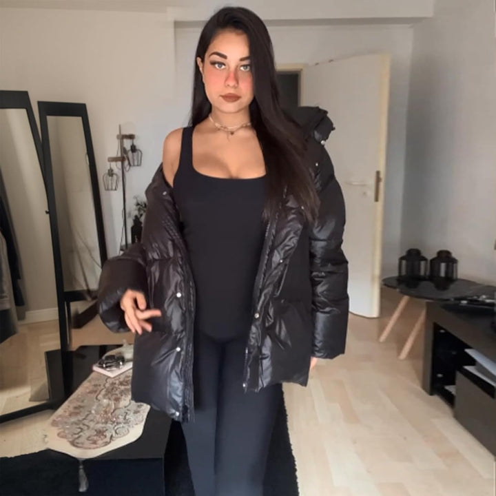 SHAPERIN Damen Jumpsuit Yoga Ärmellos/Langarm Trainingsanzüge Hohe Taille Sportkleidung Damen Set Bo