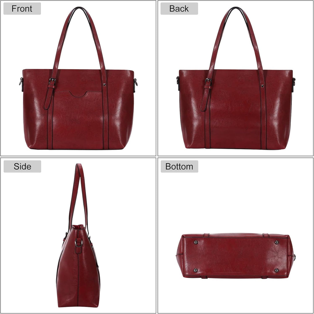 HAWEE Damen Crossbody Handtasche Grosse Shopper Umhängetasche Kunstleder Tote Schultertasche Mode He