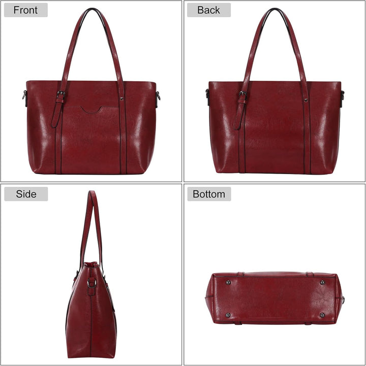 HAWEE Damen Crossbody Handtasche Grosse Shopper Umhängetasche Kunstleder Tote Schultertasche Mode He