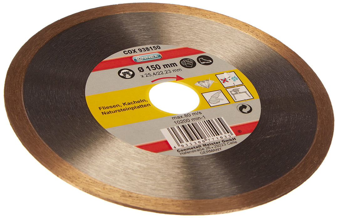 Connex COX938150 Diamant-Trennscheibe Fliese Ø 150 mm, Ø 150 mm