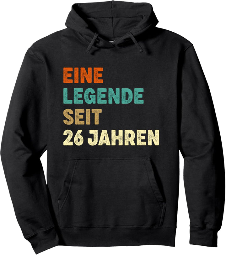 Legendär Seit 26 Geburtstag Deko Mann Frau Geschenke Pullover Hoodie