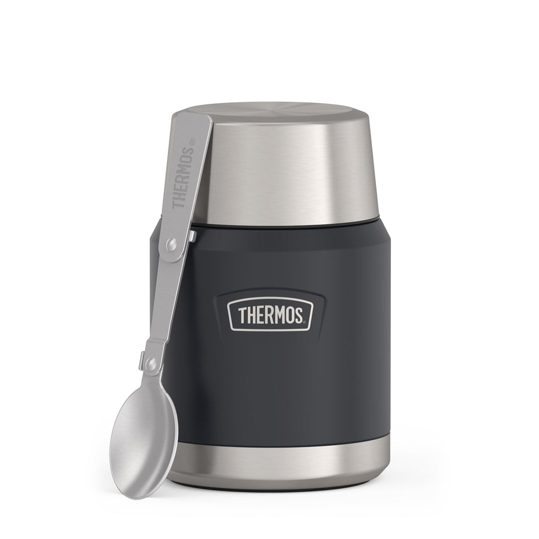 Thermos ICON Thermobehälter für Essen 0,47 l, 10 h heiss, graphite mat | 24 h kalt, auslaufsicherer