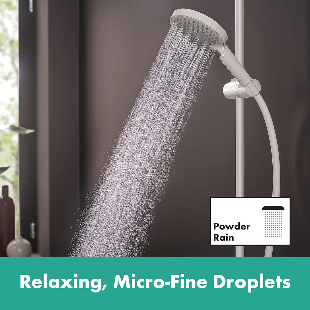 hansgrohe Raindance Select S - Duschkopf, Handbrause mit 3 Strahlarten (inkl. PowderRain), runde Dus