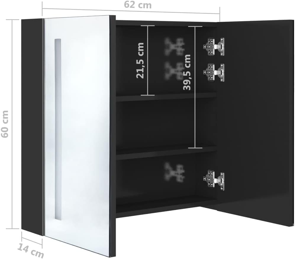vidaXL LED Bad Spiegelschrank Badezimmerspiegel Badspiegel Spiegel Badschrank Badezimmerschrank Häng