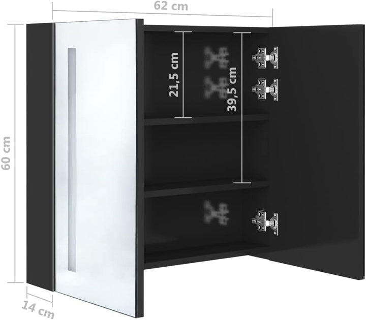 vidaXL LED Bad Spiegelschrank Badezimmerspiegel Badspiegel Spiegel Badschrank Badezimmerschrank Häng