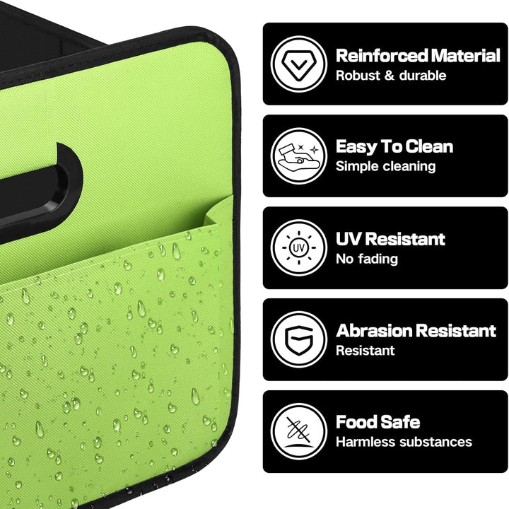 Kofferraum-Organizer Faltbar 70L – Grosse Auto Kofferraumtasche mit 10 Seitenfächern & Verstärktem B