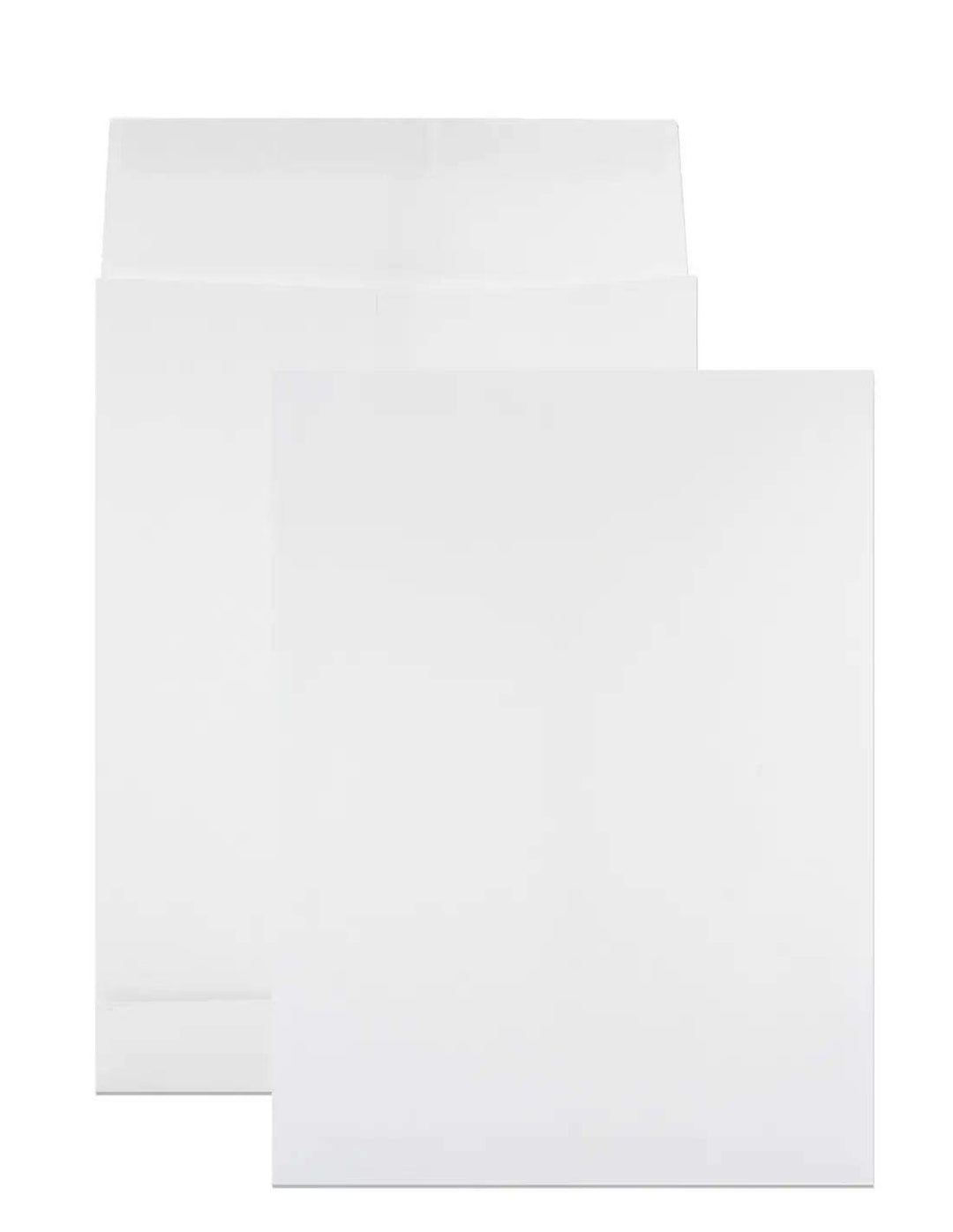 Netuno 50 x weisse Faltentaschen DIN B4 250× 353 mm 130g Kapazität-Versandtaschen ohne Fenster Falte