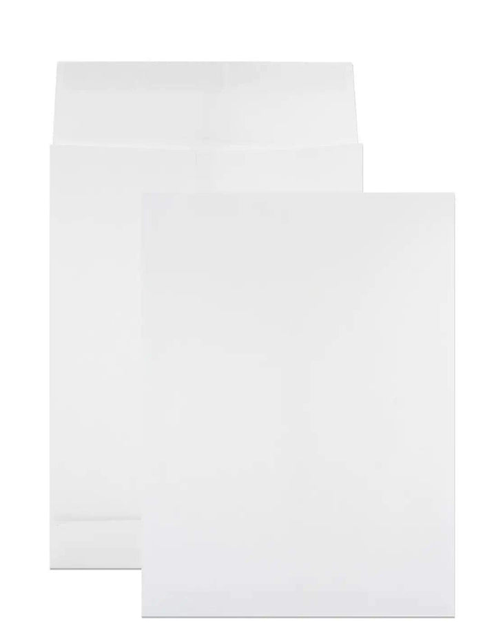 Netuno 50 x weisse Faltentaschen DIN B4 250× 353 mm 130g Kapazität-Versandtaschen ohne Fenster Falte