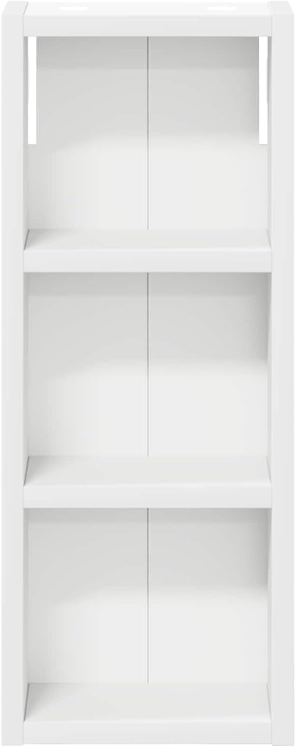 vidaXL Badezimmer-Wandschrank Weiss 20 x 10 x 50 cm Holzwerkstoff, Moderner Badschrank, rechteckiges