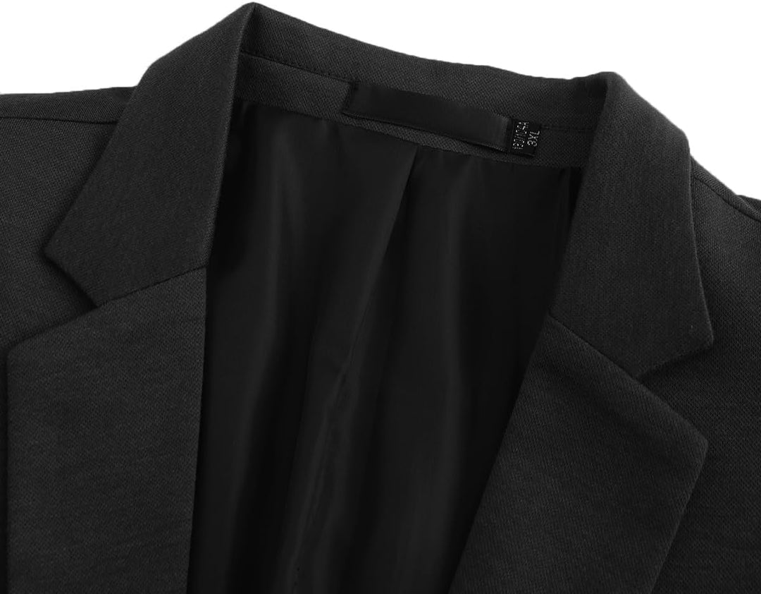 Allthemen Herren Sakko Baumwolle Stretch EIN Knopf Slim Fit Blazer Sportlich Freizeit Anzugjacke Lei